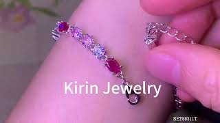 Kirin jewelry 925 silver ruby bracelet#factory #fashion #diamond #jewelry #kirin #shorts #wholesale