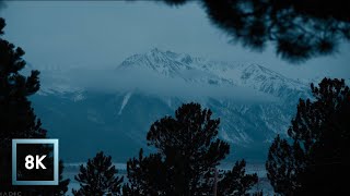 8K 3 Hours Mountain Snow Nature Sounds for Sleep and Study, Twin Lakes, Colorado ASMR