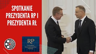 Spotkanie Prezydenta RP i Prezydenta RŁ z przedstawicielami mediów. Pałac Prezydencki.