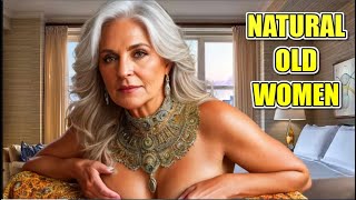 Natural Older Women OVER 60 - Fashion tips review #189 #naturalwoman