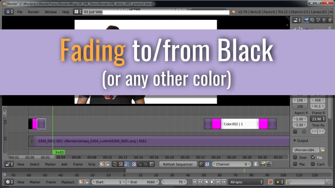 15) Blender For Blogs | Phase 3 - Part 3: Fading To/from Black - YouTube