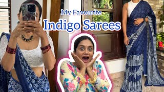 My Indigo Sarees at lowest budget.. Wowwww