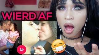 Reacting To Siblings Musical.ly part 2