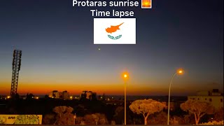 time lapse Sunrise in andreotis hotel \u0026 apartments Protaras  🌄🇨🇾