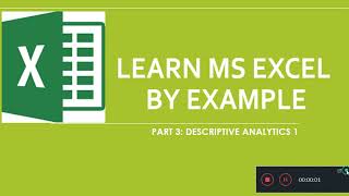 Part 3: Countif Function for descriptive analytics