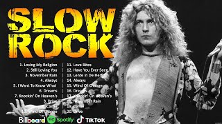 Best Slow Rock Ballads 80s, 90s 💀 Scorpions, Aerosmith, Bon Jovi, White Lion, Ledzeppelin, The