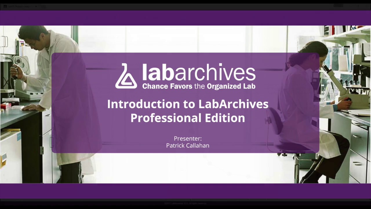 Labarchives Introduction To Professional Edition Youtube