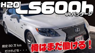 H20(推定80万ｋｍ以上)個人ﾀｸｼｰ　後期仕様　LS600h U Iﾊﾟｯｹｰｼﾞまだまだ