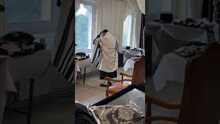 Satmar Rebbe Putting on Tefillin In Lizensk