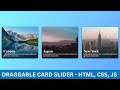 Draggable Card Slider with HTML, CSS and JavaScript | Card Slider using SwiperJS