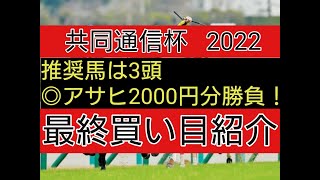 共同通信杯2022　買い目紹介　2000円分で勝負！！！