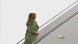 Melania's Jacket Causes A Stir