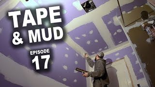 How to Mud and Tape Drywall - DIY Bathroom Remodel Episode 17