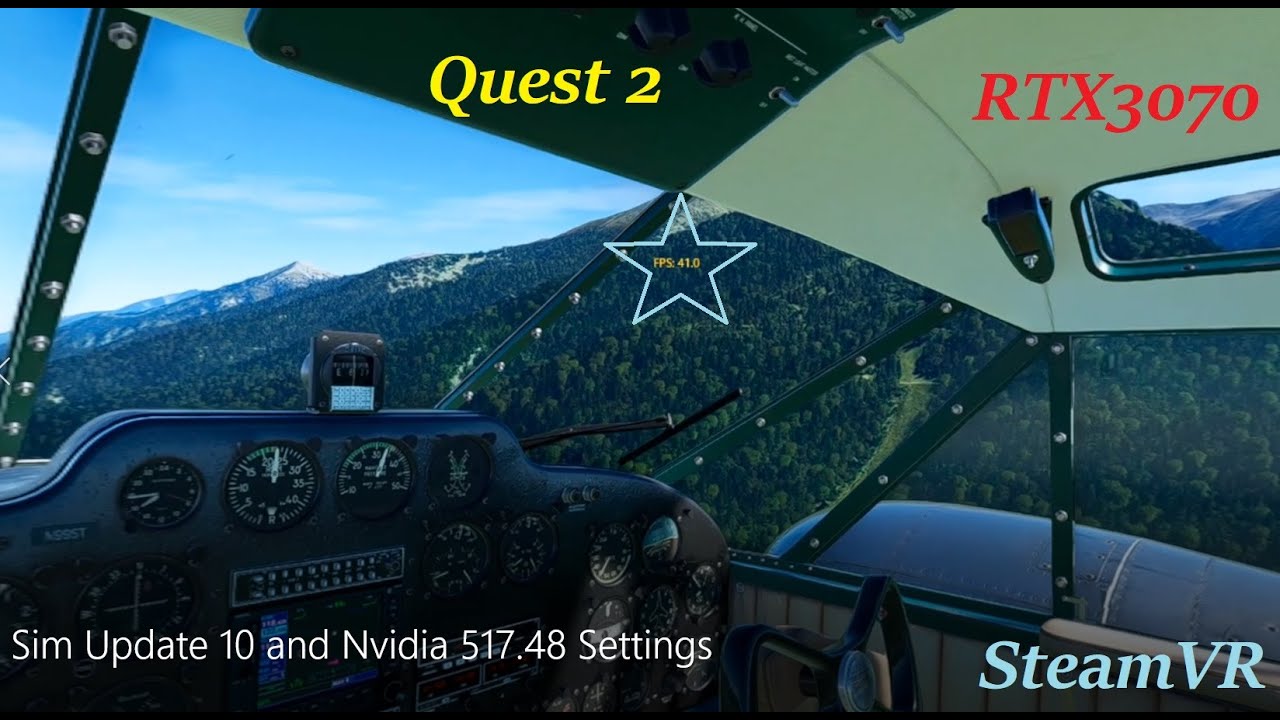 MSFS My BEST Setting For Quest 2, SteamVR, Virtual Desktop, RTX3070, SU ...