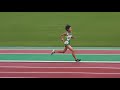 兵庫県中学校陸上新人大会　１，２年女子１５００m決勝　２０１９年９月２９日　ユニバー記念競技場