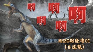 【魔物獵人2G】無聊片－－刷怪01（白速龍）(懷念的PSPgame)～瑋玖玩PSP～