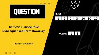 Remove consecutive from the array | Stack | DSA | @harshitdevsainia