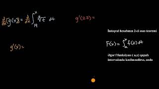 İnteqral hesabının əsas teoremi ilə törəmənin tapılması