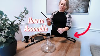 Assembly instruction video how to put together the Prokah Glass hookah from Kitosun