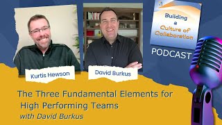 The Three Fundamental Elements for High Performing Teams with David Burkus - Ep 20