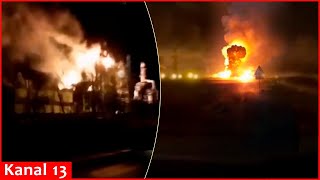 Ukrainian kamikaze drones hit oil depot in Rostov - a massive fire broke out