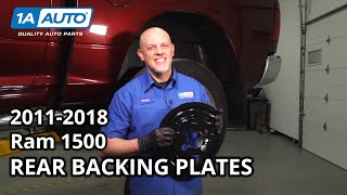 How to Replace Rear Backing Plates 2011-2018 Ram 1500