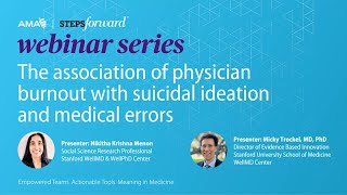 The association of physician burnout with suicidal ideation and medical errors