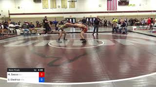 USAWNJ - Freestyle-Greco States/Juniors Men - FS 145 Semi-Finals - Matt Sacco (Ecli) Vs. Dorby Die