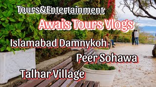 Beautiful Places Islamabad Damnykoh Peer Sohawa Talhar Village Tours !! Awais Tours Vlogs !!