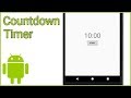 Simple Countdown Timer - Android Studio Tutorial