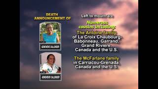 Genevieve Callender ~ Long Obituary