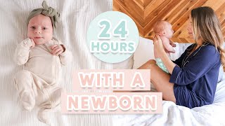 24 HOURS WITH A NEWBORN | First Time Parents + Our Daily Routine!