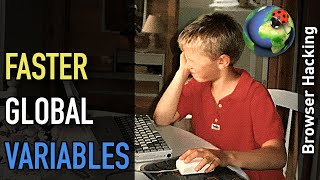 Browser hacking: Optimizing global variable access in JavaScript