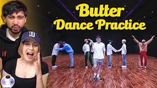 BTS 'Butter' Dance Practice - COUPLES FIRST TIME REACTION!