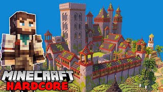 I Made a MASSIVE MINECRAFT CASTLE in Hardcore Minecraft Survival