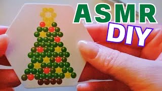 Bead Christmas Tree ASMR | DIY Ornament - Calming Sounds To Relax, Study \u0026 Sleep | No Talking