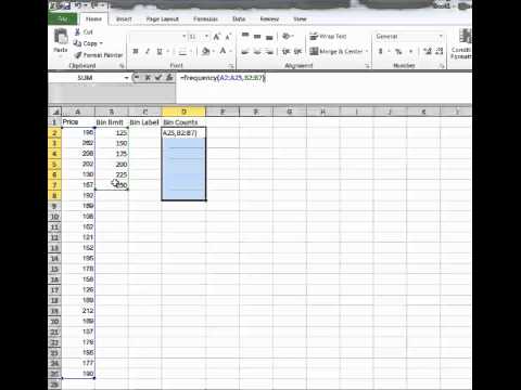 Histogram Bins in Excel Histogram Bins in Excel