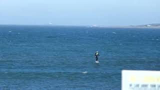 End of light SUP foil downwind bay run with Armstrong MA1225! Nice ride on a wave at end