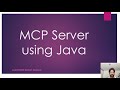 How to build MCP Server using Java and Spring