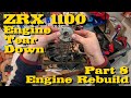 Kawasaki ZRX 1100 Engine Tear Down | Pistons | Clutch | Kolben Ausbau [Engine Rebuild Part 8]