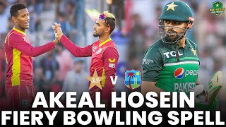 Akeal Hosein Fiery Bowling Spell | Pakistan vs West Indies | 2nd ODI 2022 | PCB | MO2L