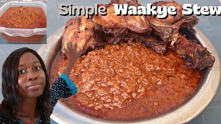 Authentic Waakye Stew with minimal Ingredients || Zongo  Waakye Sauce ||Ghana Street Affordable stew