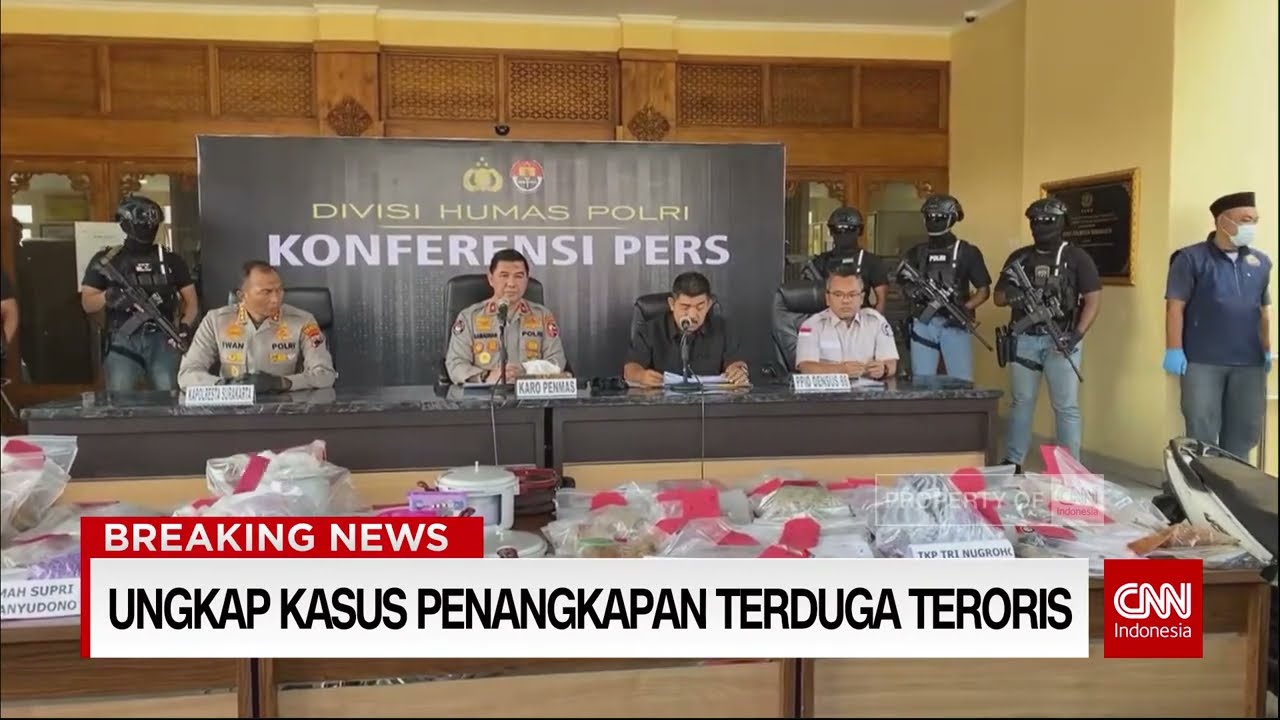 LIVE! Konpers Ungkap Kasus Penangkapan Terduga Teroris Di Wilayah Solo ...