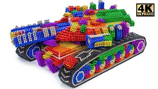 DIY Double Barreled Tanks From Magnetic Balls (Satisfying Videos) | Magnet World Series