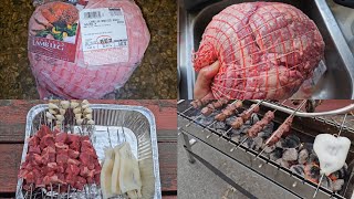 Costco Sale Item Review Australian Boneless Lamb Leg Roast Auto Rotating BBQ Taste Test