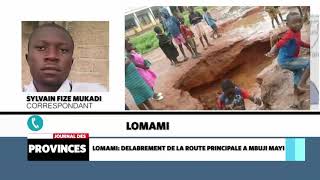 Lomami, délabrement de la route principale de Mbuji Mayi