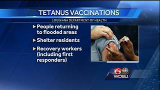 State health department recommends tetanus shots for flood victims