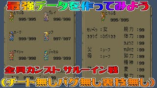 【ロマサガ1】最強データを作ってみよう#11 全員カンスト サルーイン戦 ラストダンジョン エンディング(チート無しバグ無し裏技無し通常プレイのみ)