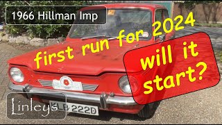 Will it run? • 1966 Hillman Imp first run for 2024