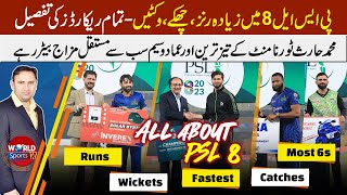 PSL 2023 all records | Top batters & bowlers in PSL 8 | Most sixes, highest strike rate